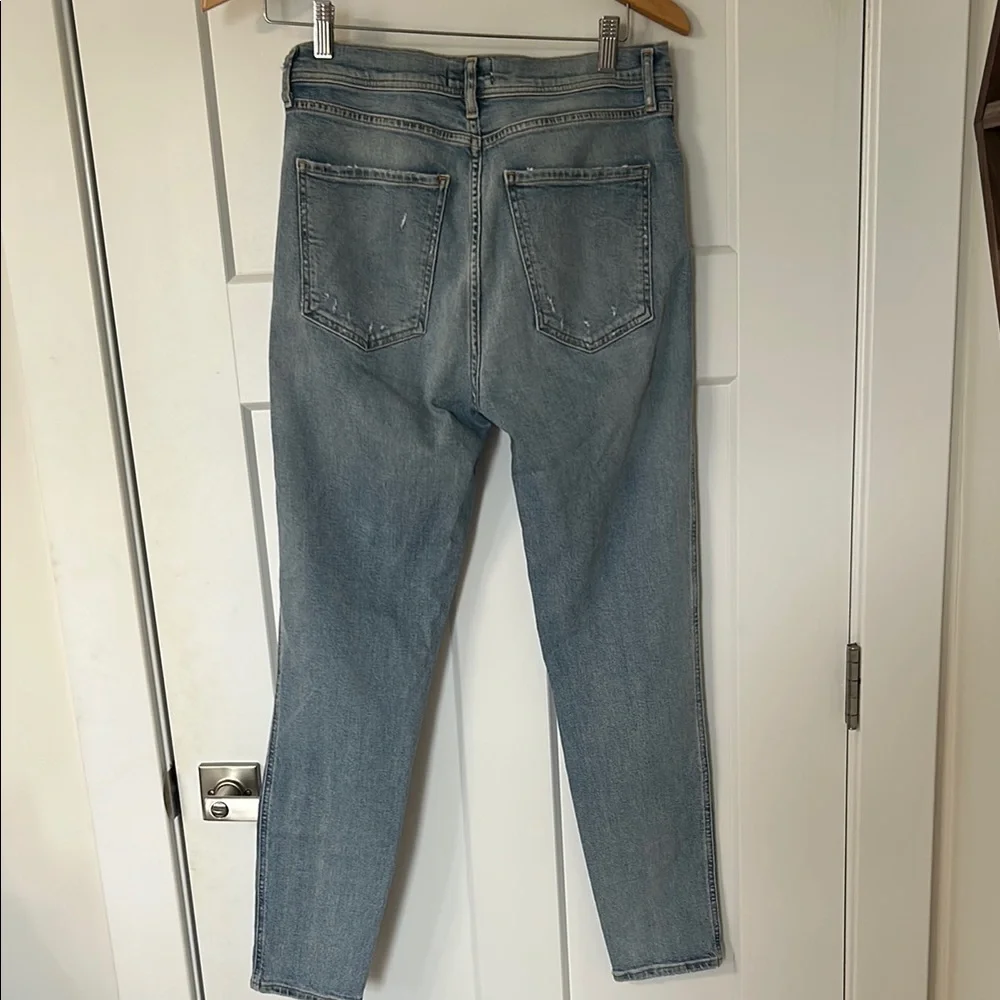 Agolde Women's Straight Leg Jeans - Light Blue - Picture 8 of 9